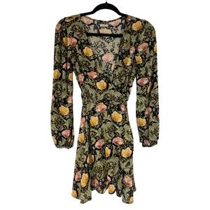 Ecote Floral Wrap Dress